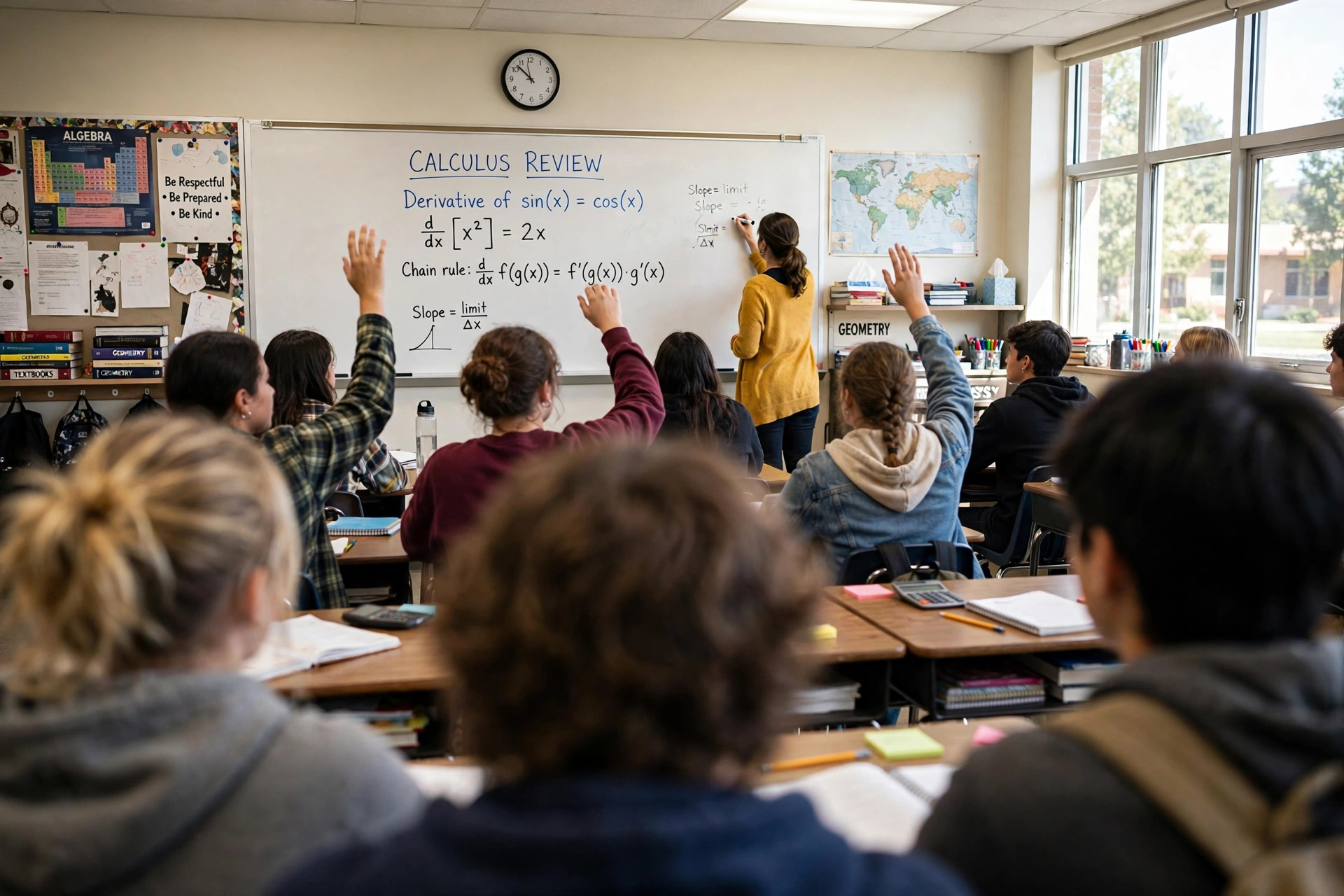 High school classroom